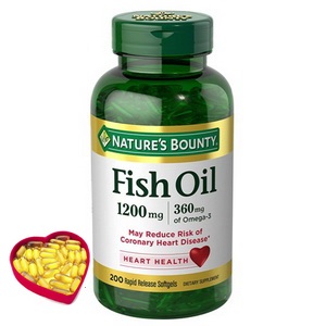Dầu cá hỗ trợ tim mạch Fish Oil Omega 3 Nature Bounty