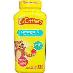 Kẹo dẻo bổ sung Omega 3 DHA L’il Critters Gummy