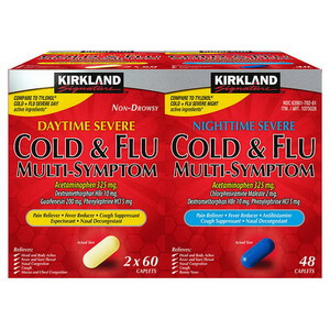 Viên Uống Trị Cảm Ho Hạ Sốt Kirkland Cold Flu Multi